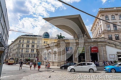 Albertina Museum in Vienna Wien, Austria. Editorial Stock Photo