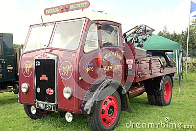 Vintage 1954 Albion Claymore recovery truck. Editorial Stock Photo