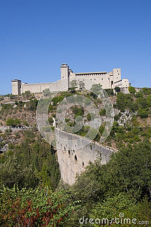 Albornoz fortress Stock Photo