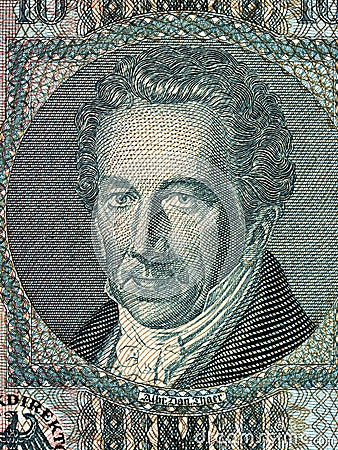 Albrecht Thaer portrait Stock Photo