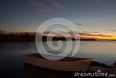 Albufera sunset Stock Photo