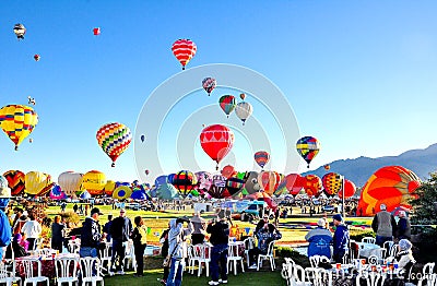 Albuquerque Balloon Festival in New Mexico Editorial Stock Photo