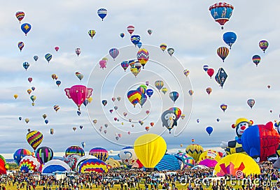 Albuquerque Balloon Fiesta Editorial Stock Photo