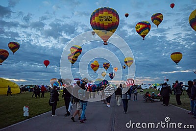 Albuquerque International Balloon Fiesta-The Midway Editorial Stock Photo