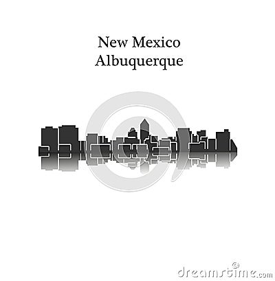 Albuquerque, New Mexico Vector Illustration