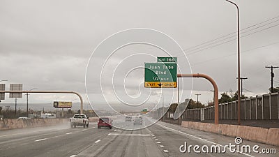 Albuquerque, New Mexico, I-40 exit for Juan Tabo Blvd Editorial Stock Photo