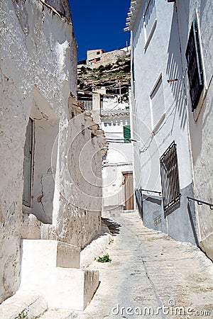 Alcala del Jucar (Albacete) in Spain Stock Photo