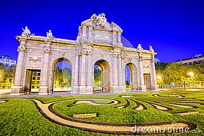 Alcala Gate Stock Photo