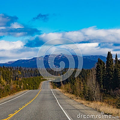 Alcan thru great Yukon Territory outdoors Canada Stock Photo