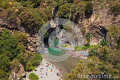 Alcantara Gorge Editorial Stock Photo