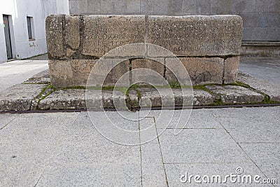 Alcantara well. Alburquerque, Extremadura, Spain Stock Photo