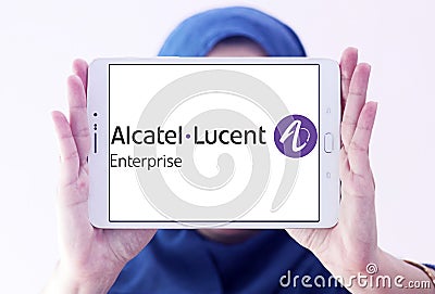 Alcatel-Lucent enterprise logo Editorial Stock Photo