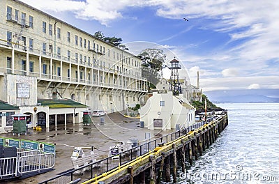 Alcatraz island pier, San Francisco, California Editorial Stock Photo