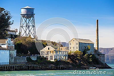 The Alcatraz Island Prison Stock Photo