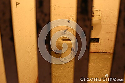 Alcatraz Prison Cell Editorial Stock Photo