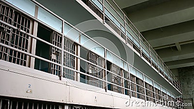 Alcatraz prison cells Editorial Stock Photo