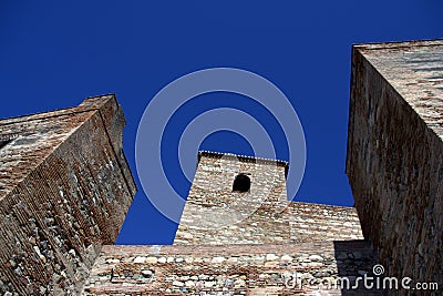 Alcazaba Castle in Malaga Stock Photo