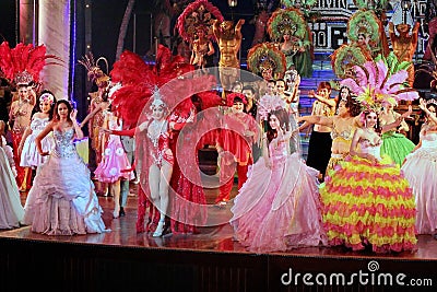 Alcazar Cabaret Show on Experience one of Pattaya Editorial Stock Photo