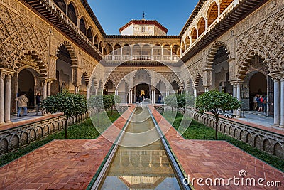 The Alcazar Royal Palace, Seville, Spain (March 3, 2023 Editorial Stock Photo
