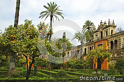 Alcazar of Seville Stock Photo