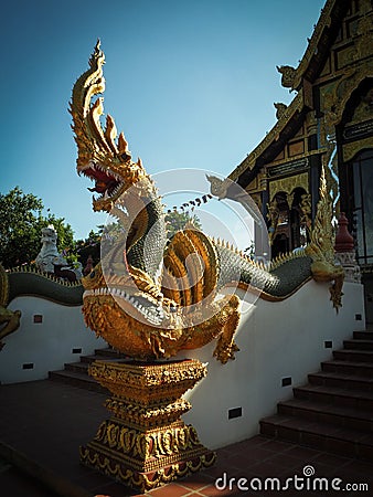 The serpent,a symbol of protective power Stock Photo