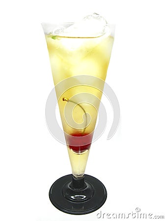 Alcohol brandy drink with orange liqueur cocktail Stock Photo