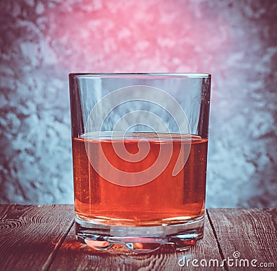 Alcohol brandy glass Stock Photo