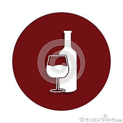 alcohol consumption icon in glyph badge style. One of bad habbits collection icon can be used for UI/UX Stock Photo