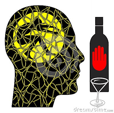 Alcohol Cravings Symptoms Stock Photo