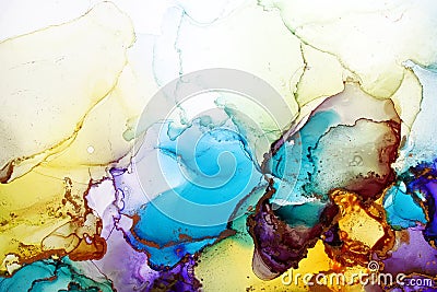 Alcohol ink abstract texture Stock Photo