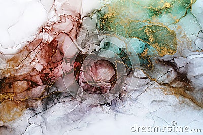 Alcohol ink abstract texture Stock Photo