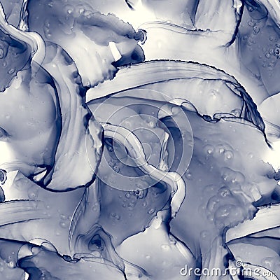 Alcohol ink indigo seamless background. Alcohol Stock Photo