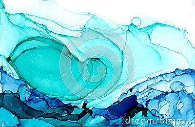 Alcohol ink texture. Fluid ink abstract background. art for design Stock Photo