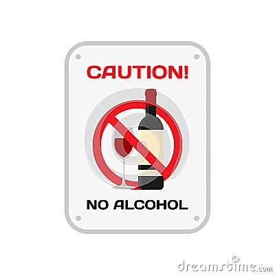 Alcohol Kills You, Alkohol Membunuhmu Icon Vector Illustration