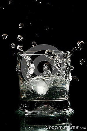 Alcohol splash Stock Photo