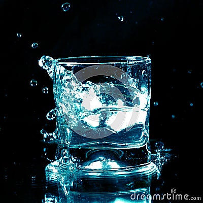 Alcohol splash Stock Photo