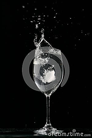 Alcohol splash Stock Photo