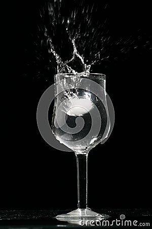 Alcohol splash Stock Photo