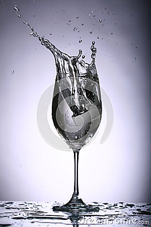 Alcohol splash Stock Photo