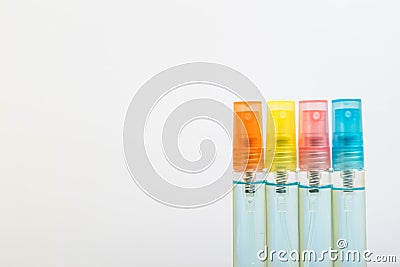 Alcohol in spray bottle for washing and killing bacteria, viruses Stock Photo
