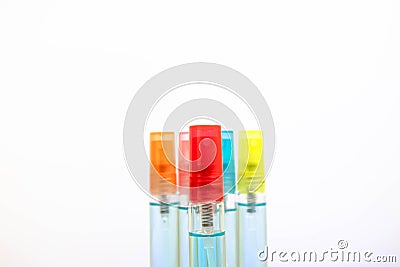 Alcohol in spray bottle for washing and killing bacteria, viruses Stock Photo