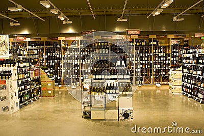 Alcohol store Editorial Stock Photo