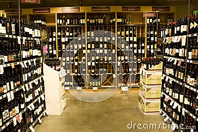 Alcohol store Editorial Stock Photo