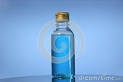 Alcohol to clean the wound to prevent infection. Stock Photo