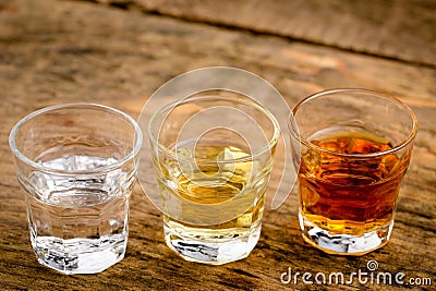 Alcoholic beverages Stock Photo