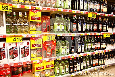 Alcoholic drinks Editorial Stock Photo