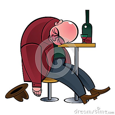 Alcoholic Vector Illustration