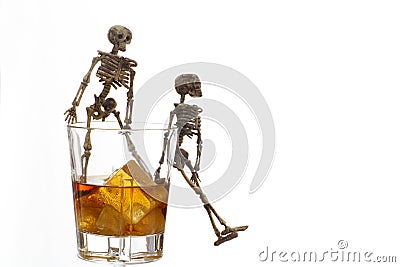 Alcoholism problem Stock Photo