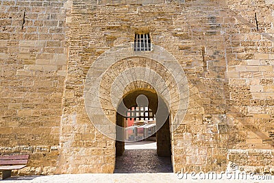 Alcudia Old Town Majorca Porta des Moll Mallorca Stock Photo