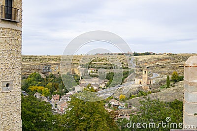 The AlcÃ¡zar of Segovia, dating from the early 12th century, is one of the most characteristic medieval castles in the world Editorial Stock Photo